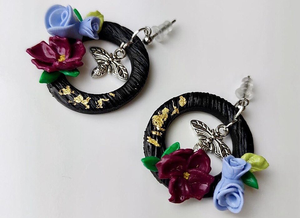 Blütenkunst einer Kursteilnehmerin